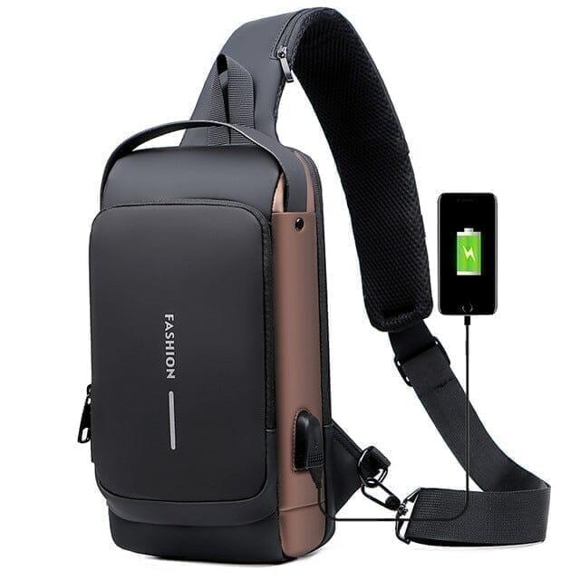 Bolsa Slim Bag - Mochila Anti-Furto com Senha USB - IAC OFERTAS