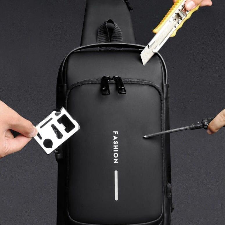 Bolsa Slim Bag - Mochila Anti-Furto com Senha USB - IAC OFERTAS